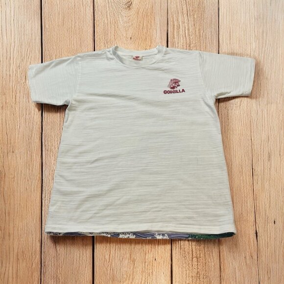 Godzilla  T-shirt White TOHO Godzilla  Japan Monster  Size M Youth - Picture 2 of 8